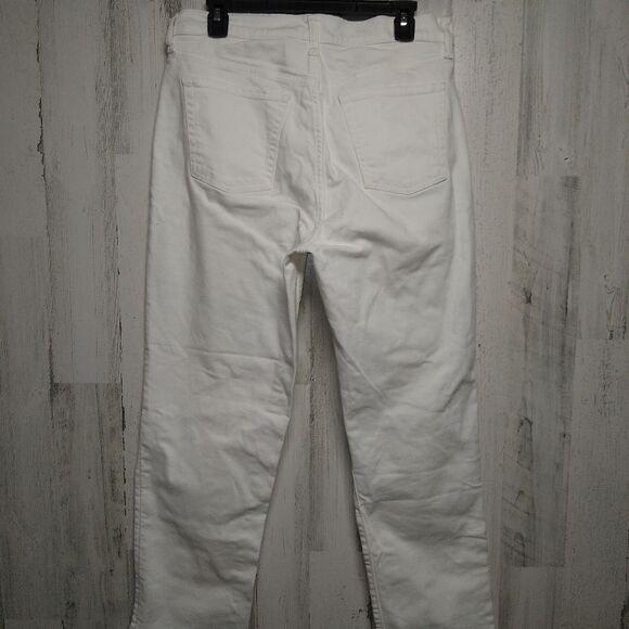 Old Navy Sky-Hi Straight White Button Fly 32x27 - Picture 5 of 8